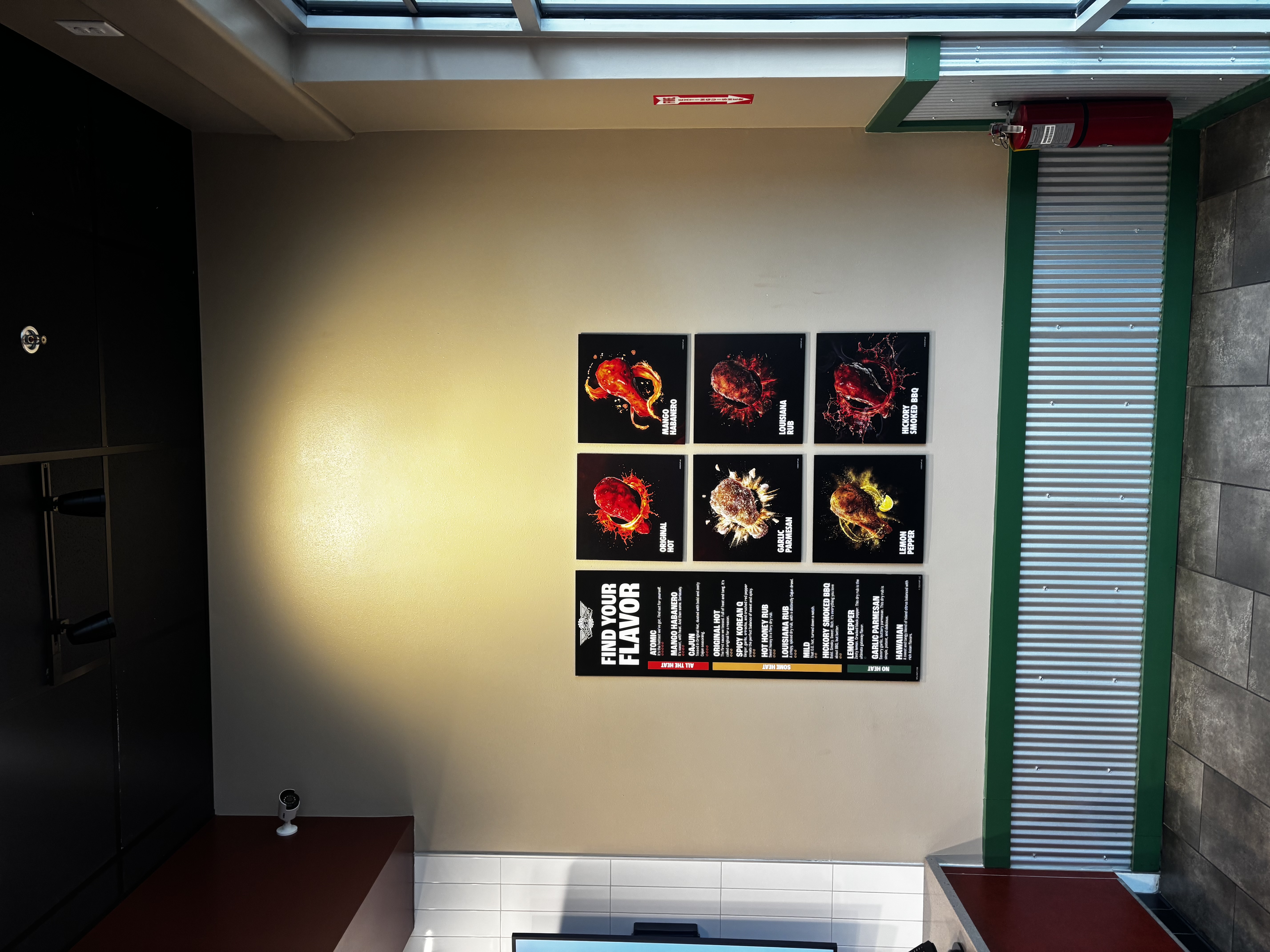 Wingstop Wall Lights Upfit